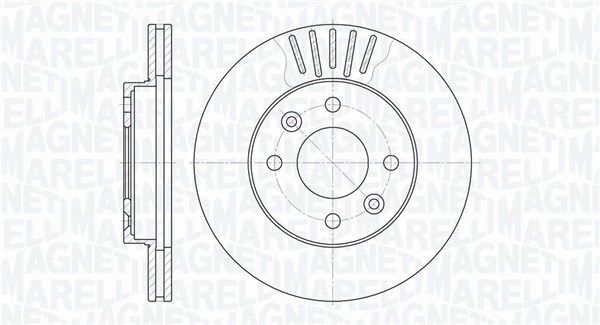 MAGNETI MARELLI Тормозной диск 361302040262